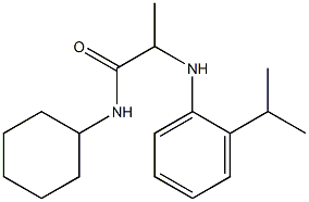 N-cyclohexyl-2-{[2-(propan-2-yl)phenyl]amino}propanamide Structure