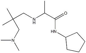 N-cyclopentyl-2-({2-[(dimethylamino)methyl]-2-methylpropyl}amino)propanamide Struktur
