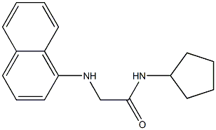 N-cyclopentyl-2-(naphthalen-1-ylamino)acetamide,,结构式