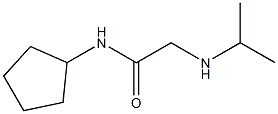 N-cyclopentyl-2-(propan-2-ylamino)acetamide Struktur