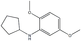 N-cyclopentyl-2,5-dimethoxyaniline Struktur