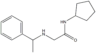 N-cyclopentyl-2-[(1-phenylethyl)amino]acetamide Structure