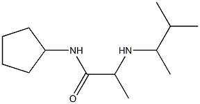 N-cyclopentyl-2-[(3-methylbutan-2-yl)amino]propanamide Struktur
