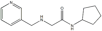 N-cyclopentyl-2-[(pyridin-3-ylmethyl)amino]acetamide Struktur