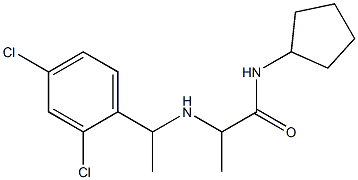 N-cyclopentyl-2-{[1-(2,4-dichlorophenyl)ethyl]amino}propanamide