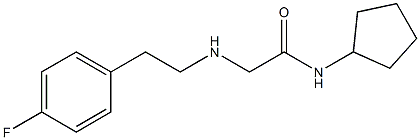 N-cyclopentyl-2-{[2-(4-fluorophenyl)ethyl]amino}acetamide