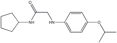 N-cyclopentyl-2-{[4-(propan-2-yloxy)phenyl]amino}acetamide Structure
