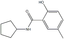 N-cyclopentyl-2-hydroxy-5-methylbenzamide Structure