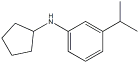 N-cyclopentyl-3-(propan-2-yl)aniline,,结构式