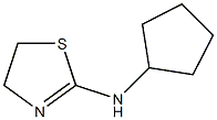 N-cyclopentyl-4,5-dihydro-1,3-thiazol-2-amine 结构式