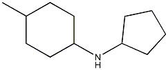 N-cyclopentyl-4-methylcyclohexan-1-amine,,结构式