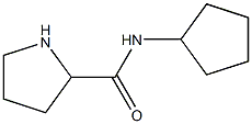 N-cyclopentylpyrrolidine-2-carboxamide 化学構造式