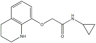 N-cyclopropyl-2-(1,2,3,4-tetrahydroquinolin-8-yloxy)acetamide Structure