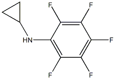 N-cyclopropyl-2,3,4,5,6-pentafluoroaniline,,结构式