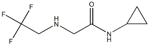 N-cyclopropyl-2-[(2,2,2-trifluoroethyl)amino]acetamide Struktur