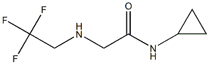 N-cyclopropyl-2-[(2,2,2-trifluoroethyl)amino]acetamide,,结构式