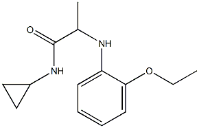 N-cyclopropyl-2-[(2-ethoxyphenyl)amino]propanamide Structure