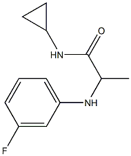 N-cyclopropyl-2-[(3-fluorophenyl)amino]propanamide Struktur