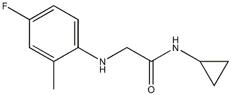 N-cyclopropyl-2-[(4-fluoro-2-methylphenyl)amino]acetamide Structure