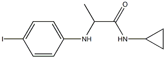 N-cyclopropyl-2-[(4-iodophenyl)amino]propanamide Structure