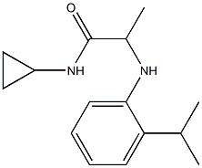 N-cyclopropyl-2-{[2-(propan-2-yl)phenyl]amino}propanamide Struktur