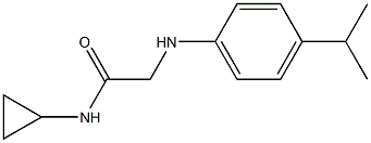 N-cyclopropyl-2-{[4-(propan-2-yl)phenyl]amino}acetamide Struktur