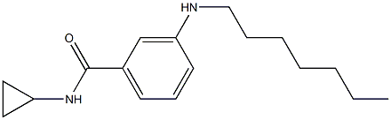 N-cyclopropyl-3-(heptylamino)benzamide Structure