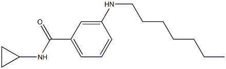 N-cyclopropyl-3-(heptylamino)benzamide,,结构式