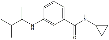 N-cyclopropyl-3-[(3-methylbutan-2-yl)amino]benzamide Struktur