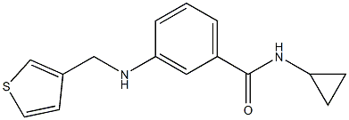 N-cyclopropyl-3-[(thiophen-3-ylmethyl)amino]benzamide Structure