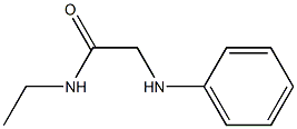 N-ethyl-2-(phenylamino)acetamide 化学構造式