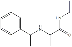 N-ethyl-2-[(1-phenylethyl)amino]propanamide Structure