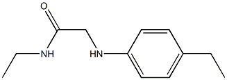 N-ethyl-2-[(4-ethylphenyl)amino]acetamide Struktur