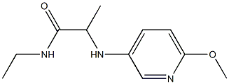 N-ethyl-2-[(6-methoxypyridin-3-yl)amino]propanamide Struktur