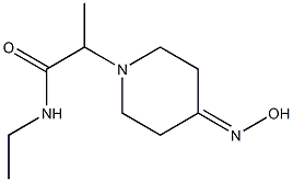 N-ethyl-2-[4-(hydroxyimino)piperidin-1-yl]propanamide Structure