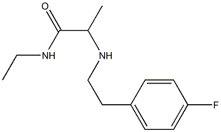 N-ethyl-2-{[2-(4-fluorophenyl)ethyl]amino}propanamide Structure