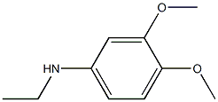 N-ethyl-3,4-dimethoxyaniline 化学構造式