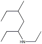 N-ethyl-N-(1-ethyl-3-methylpentyl)amine Struktur