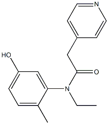 N-ethyl-N-(5-hydroxy-2-methylphenyl)-2-(pyridin-4-yl)acetamide