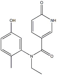 N-ethyl-N-(5-hydroxy-2-methylphenyl)-6-oxo-1,6-dihydropyridine-3-carboxamide Structure