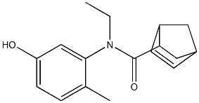 N-ethyl-N-(5-hydroxy-2-methylphenyl)bicyclo[2.2.1]hept-5-ene-2-carboxamide 化学構造式
