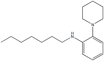 N-heptyl-2-(piperidin-1-yl)aniline Structure