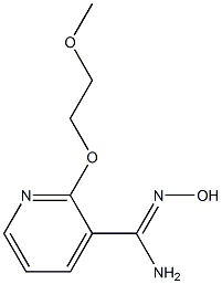 N'-hydroxy-2-(2-methoxyethoxy)pyridine-3-carboximidamide,,结构式