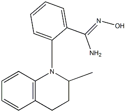 N'-hydroxy-2-(2-methyl-1,2,3,4-tetrahydroquinolin-1-yl)benzene-1-carboximidamide Struktur