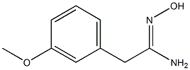 N'-hydroxy-2-(3-methoxyphenyl)ethanimidamide Struktur