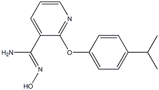 N'-hydroxy-2-(4-isopropylphenoxy)pyridine-3-carboximidamide Structure