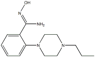 N'-hydroxy-2-(4-propylpiperazin-1-yl)benzene-1-carboximidamide Struktur