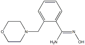 N'-hydroxy-2-(morpholin-4-ylmethyl)benzenecarboximidamide 结构式