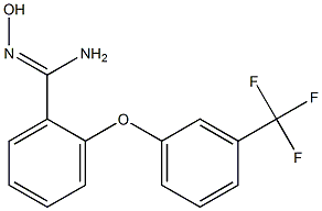 N'-hydroxy-2-[3-(trifluoromethyl)phenoxy]benzene-1-carboximidamide Structure