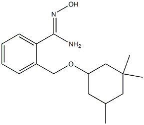N'-hydroxy-2-{[(3,3,5-trimethylcyclohexyl)oxy]methyl}benzene-1-carboximidamide Structure